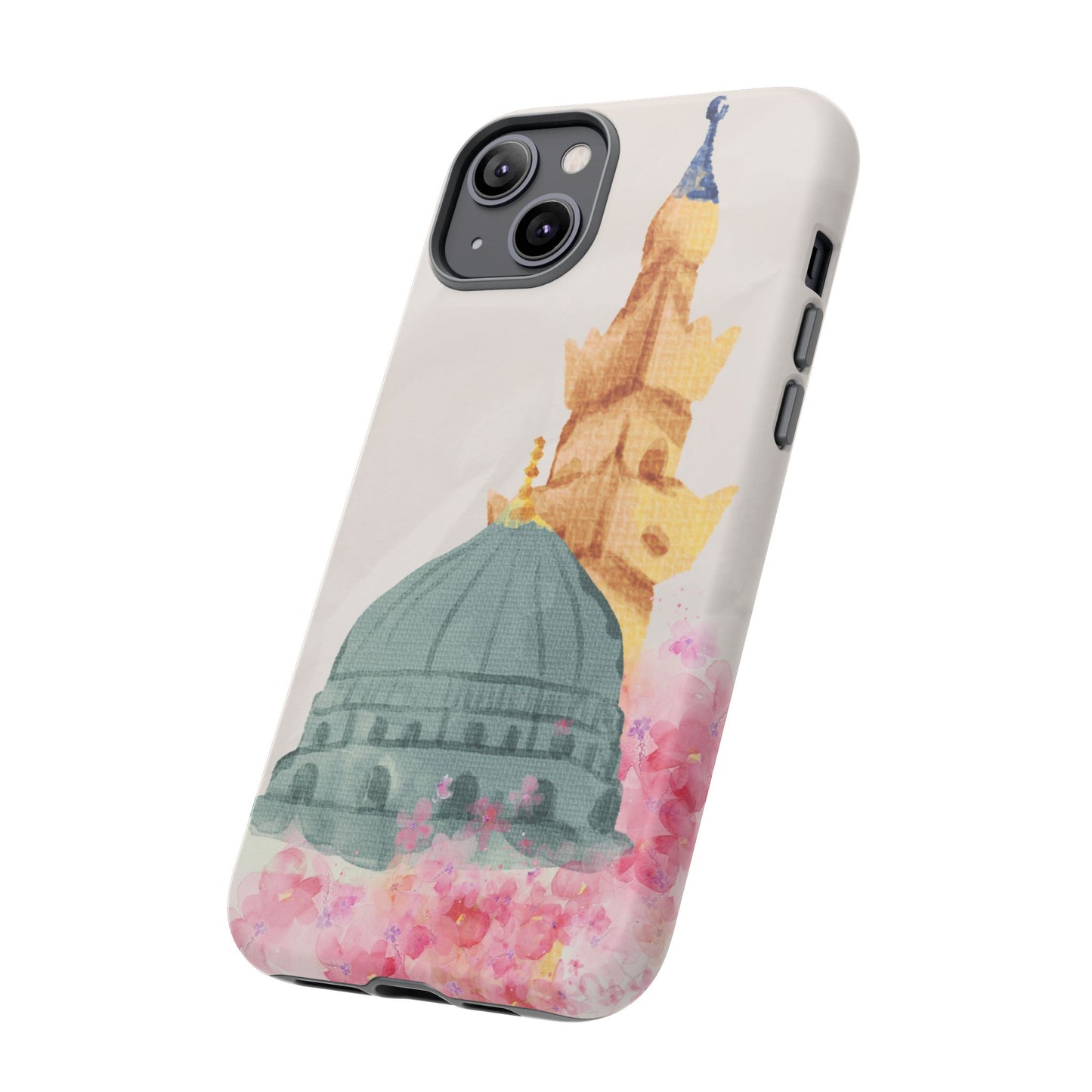 Watercolor Mosque Phone Case - Tough Cases for Creative Souls