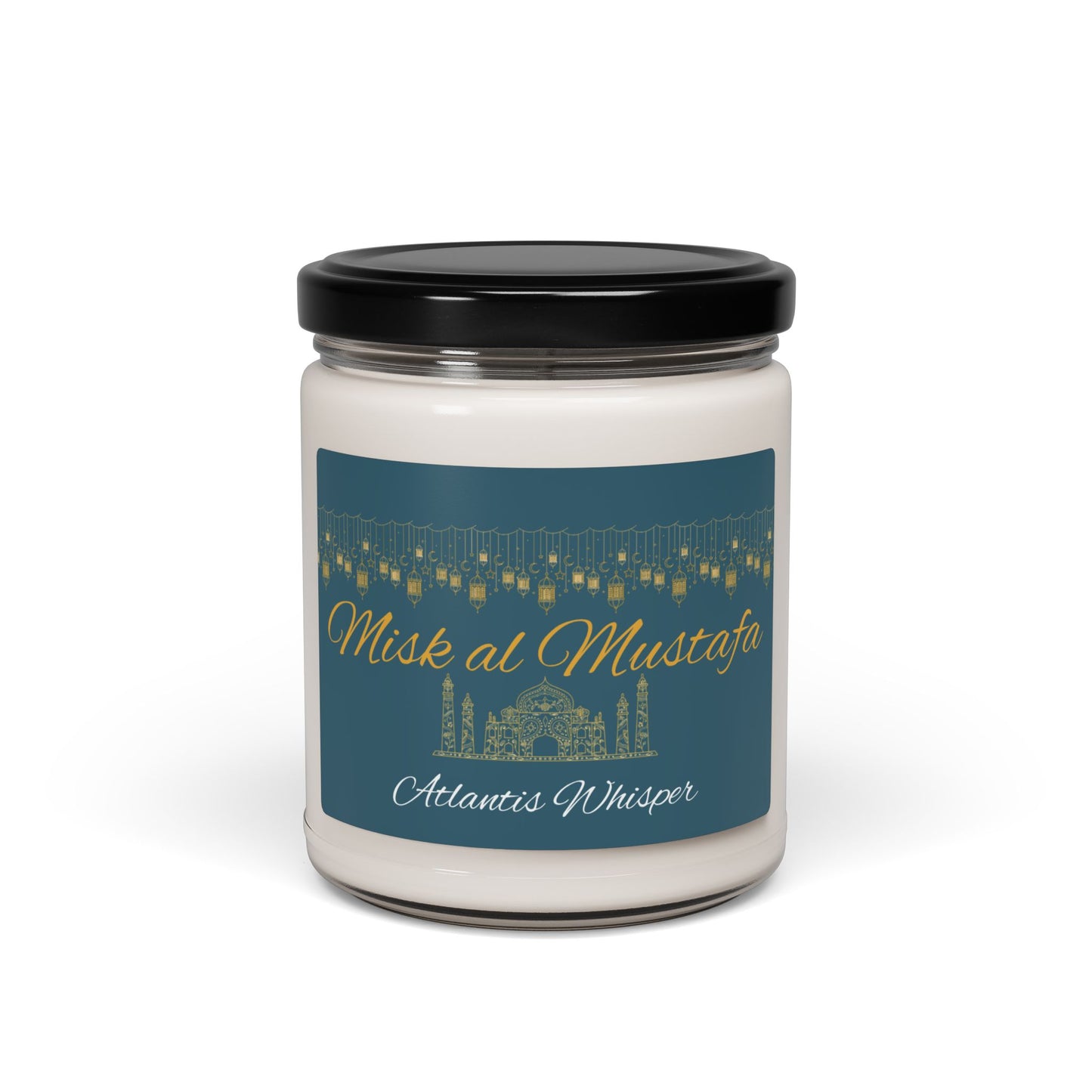 Misk al Mustafa Scented Soy Candle - 9oz Luxury Aromatherapy Candle for Relaxation and Home Decor
