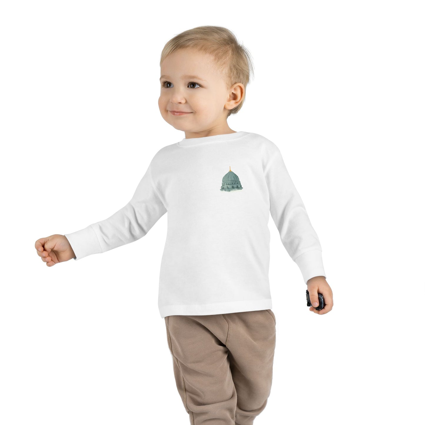 Madina Dome Toddler Long Sleeve Tee with Dome Design