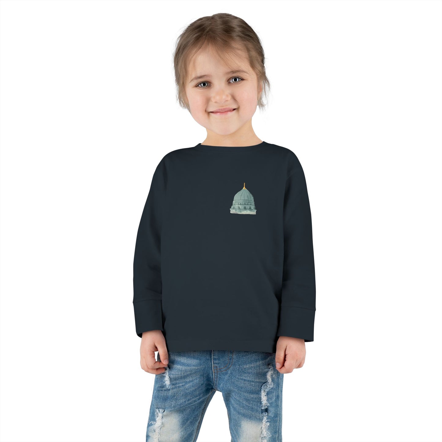 Madina Dome Toddler Long Sleeve Tee with Dome Design