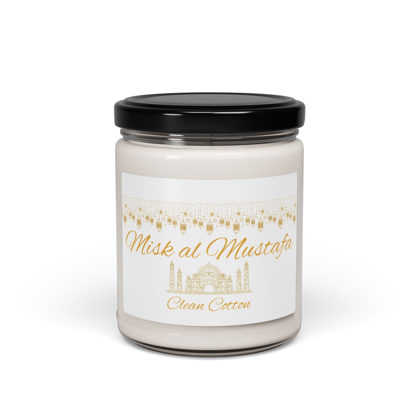 Misk al Mustafa Scented Soy Candle - 9oz Luxury Aromatherapy Candle for Relaxation and Home Decor