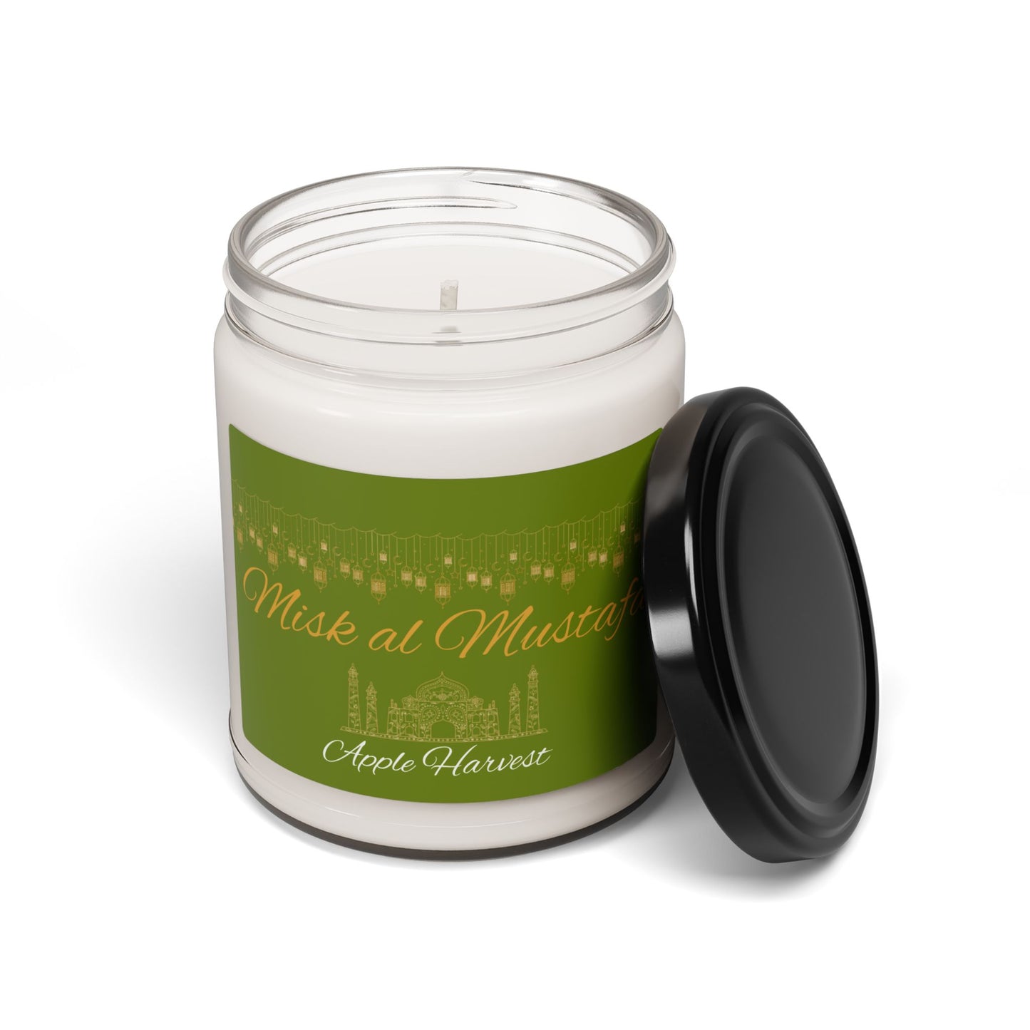 Misk al Mustafa Scented Soy Candle - 9oz Luxury Aromatherapy Candle for Relaxation and Home Decor
