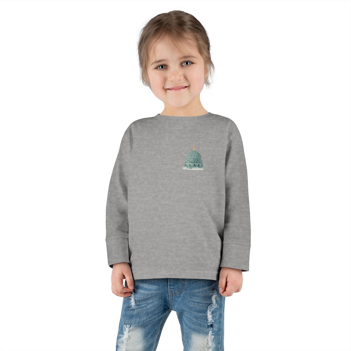 Madina Dome Toddler Long Sleeve Tee with Dome Design