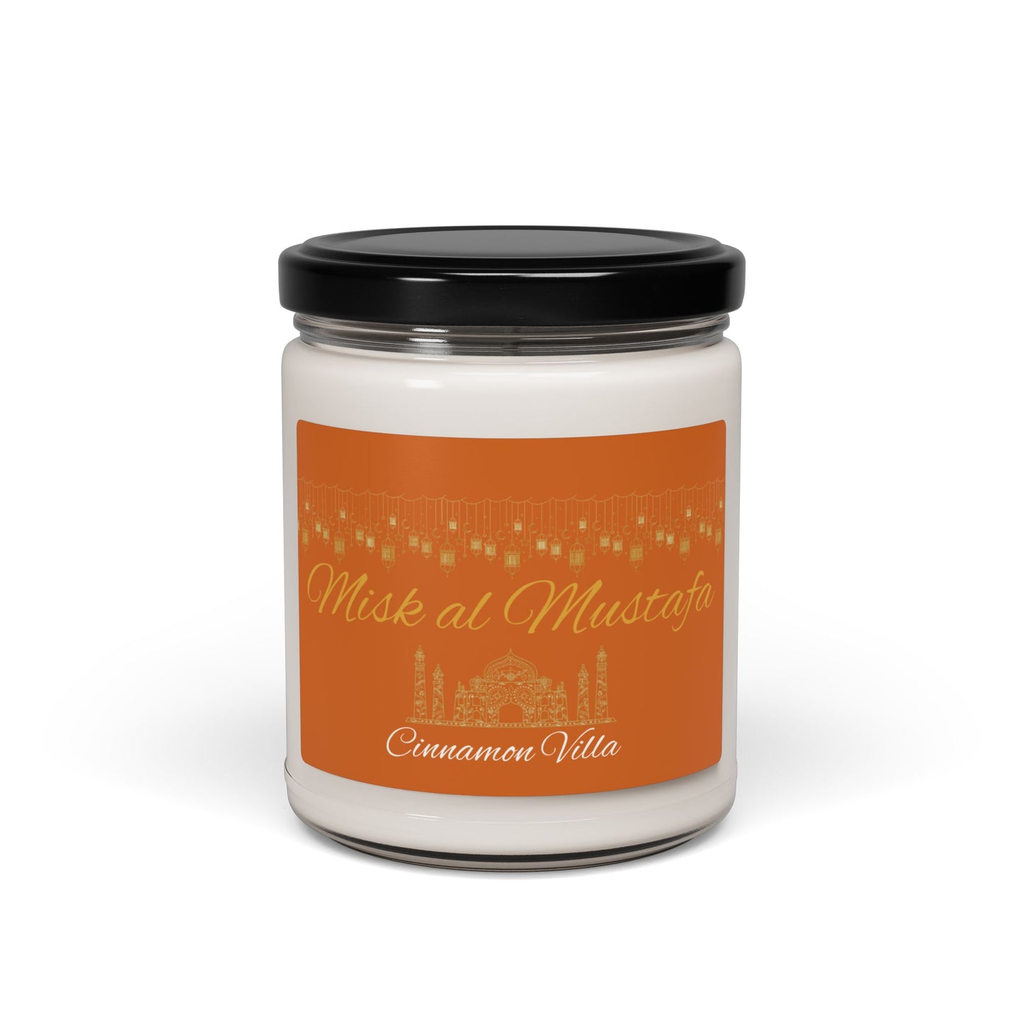 Misk al Mustafa Scented Soy Candle - 9oz Luxury Aromatherapy Candle for Relaxation and Home Decor