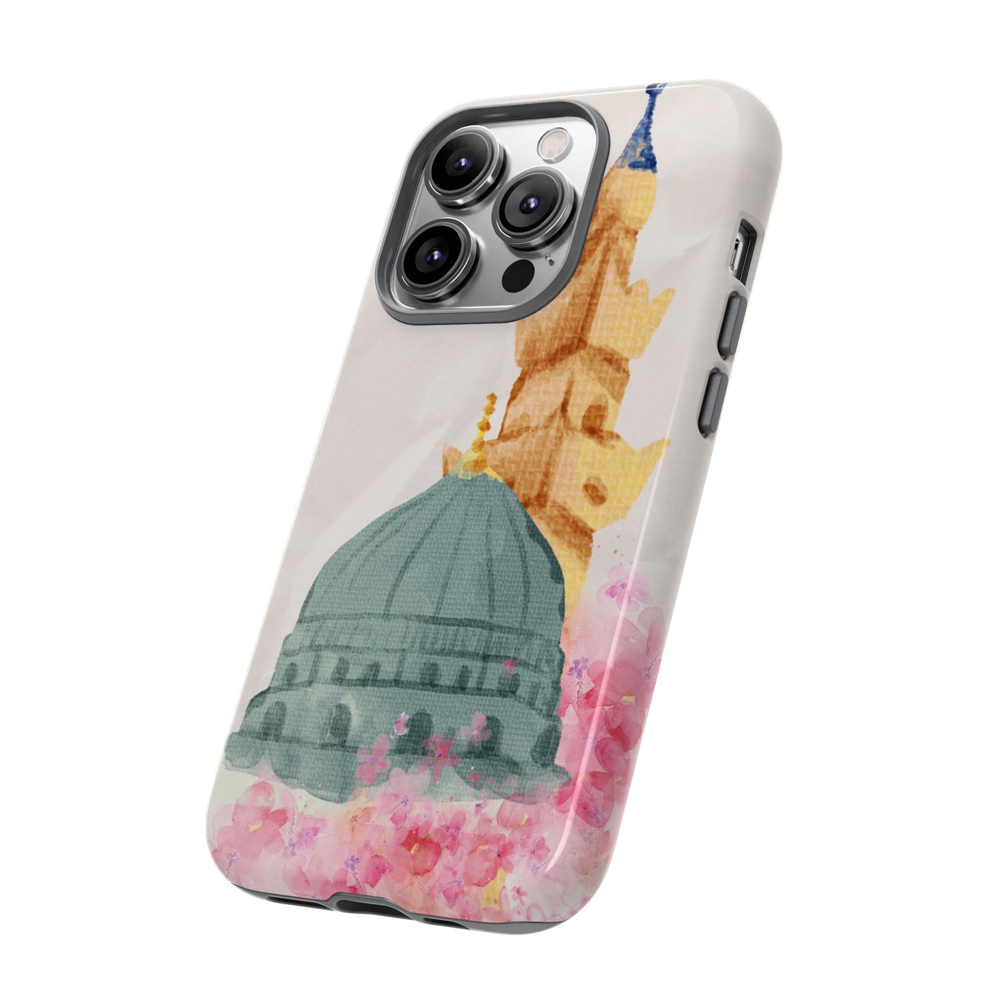Watercolor Mosque Phone Case - Tough Cases for Creative Souls