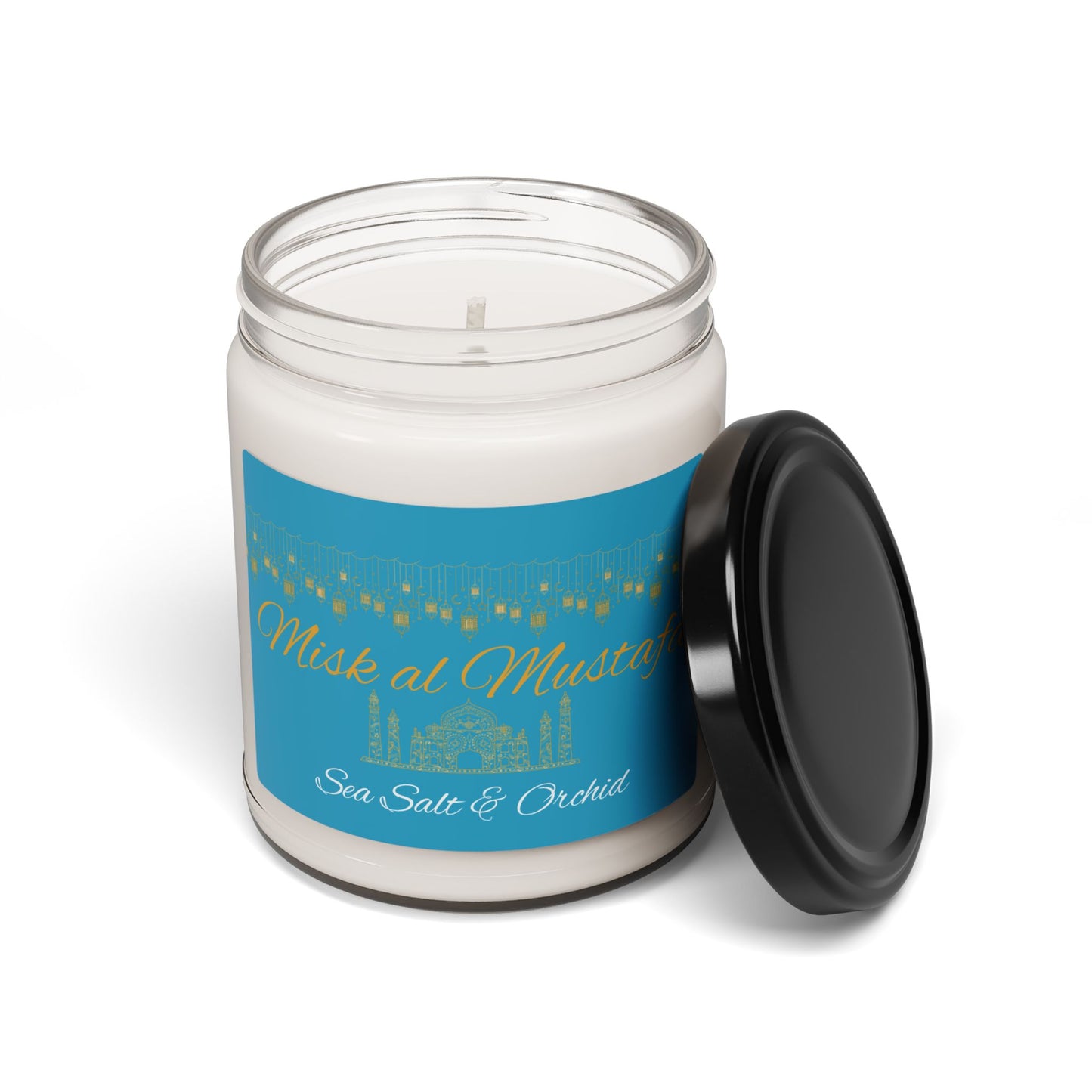Misk al Mustafa Scented Soy Candle - 9oz Luxury Aromatherapy Candle for Relaxation and Home Decor