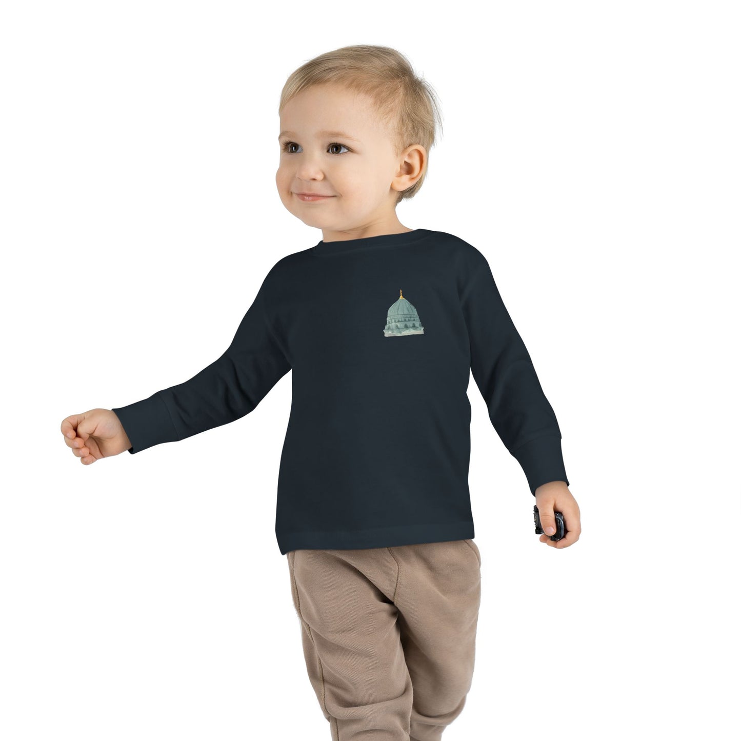 Madina Dome Toddler Long Sleeve Tee with Dome Design