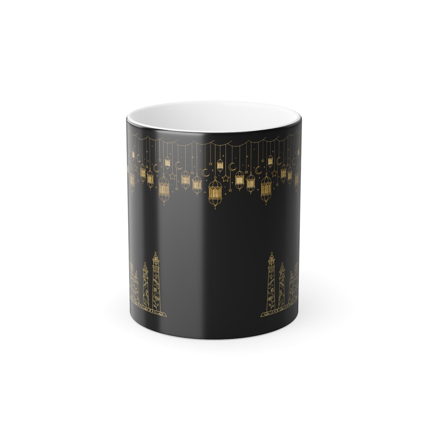 Mystical Color Morphing Mosque Mug - Lantern Design for Cozy Moments
