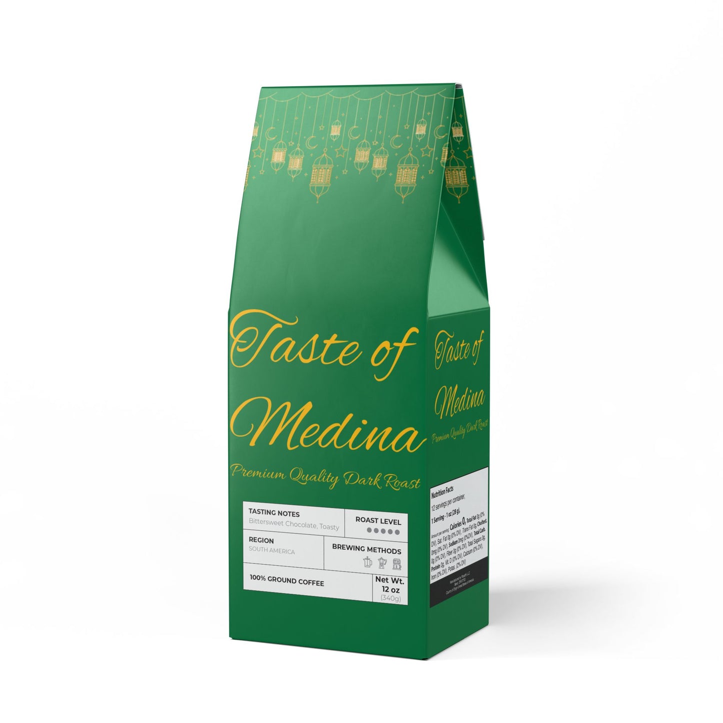 Taste of Medina - Premium Quality Dark Roast | Bitterroot Coffee Blend (Dark French Roast)