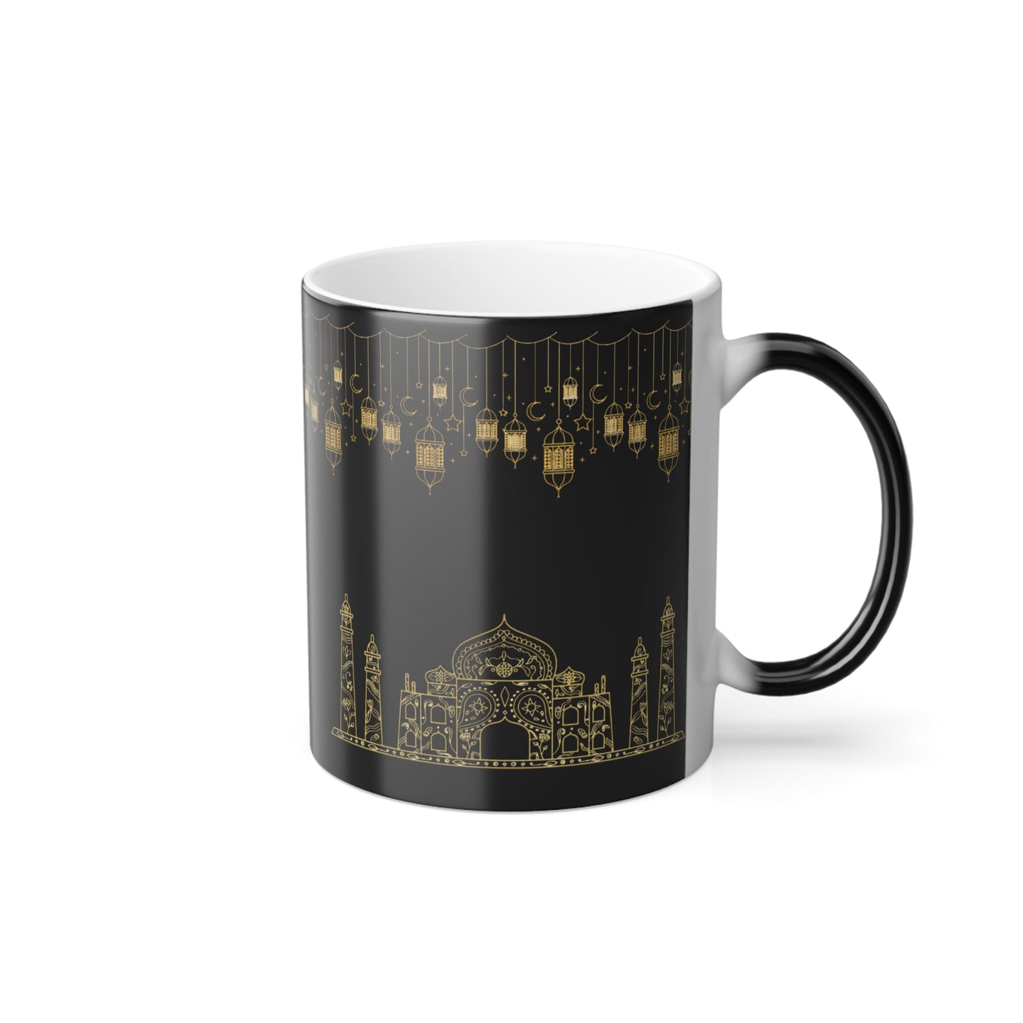 Mystical Color Morphing Mosque Mug - Lantern Design for Cozy Moments