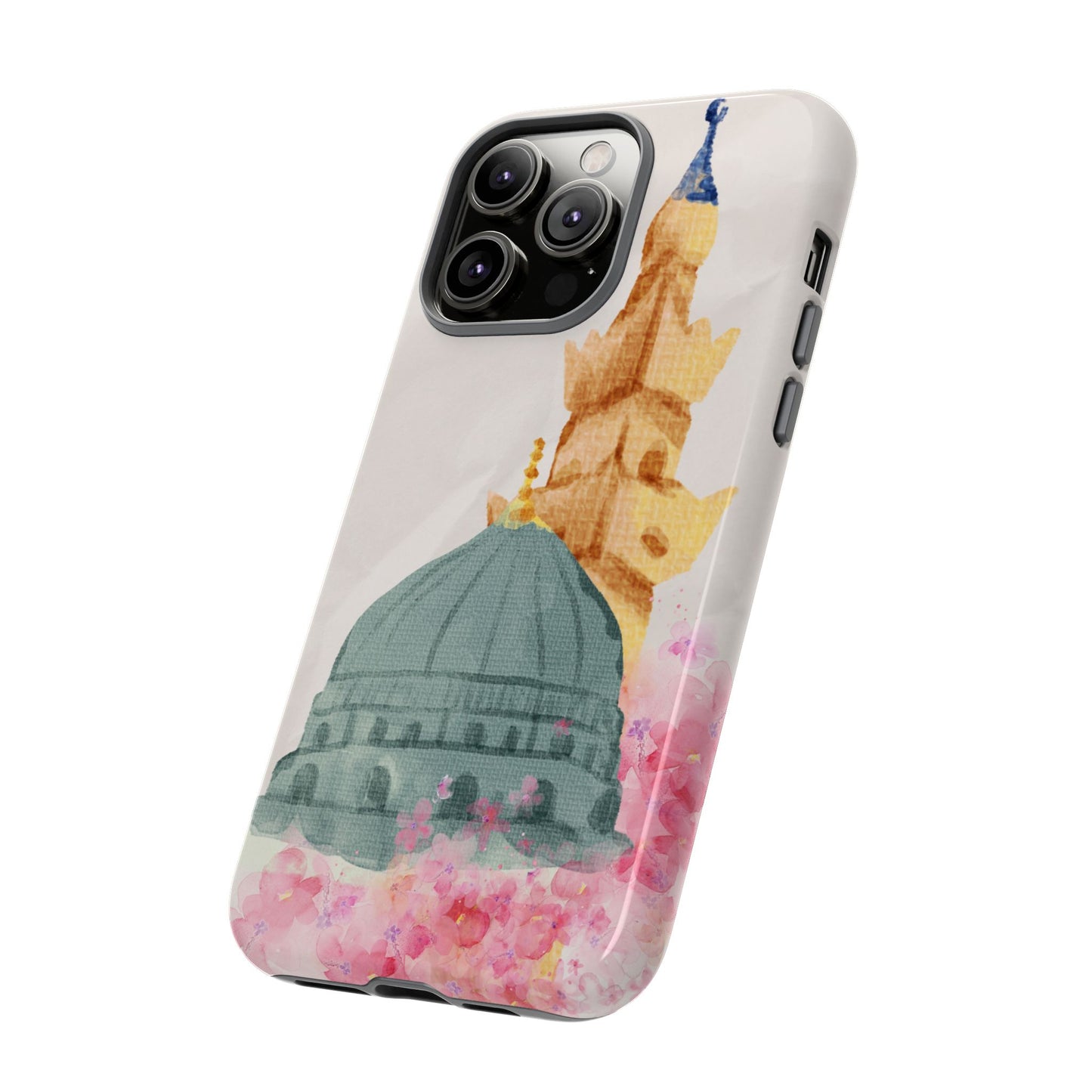 Watercolor Mosque Phone Case - Tough Cases for Creative Souls