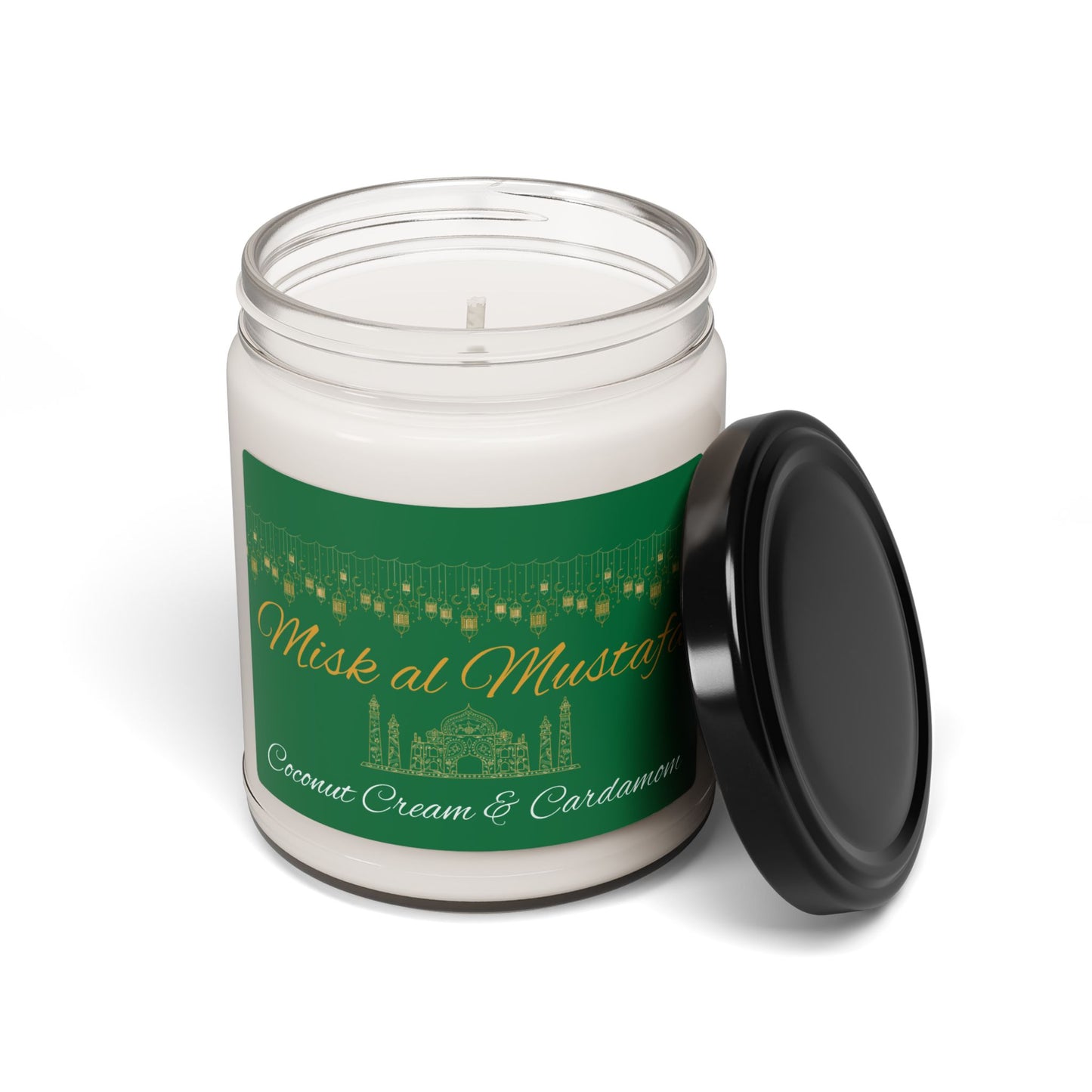 Misk al Mustafa Scented Soy Candle - 9oz Luxury Aromatherapy Candle for Relaxation and Home Decor