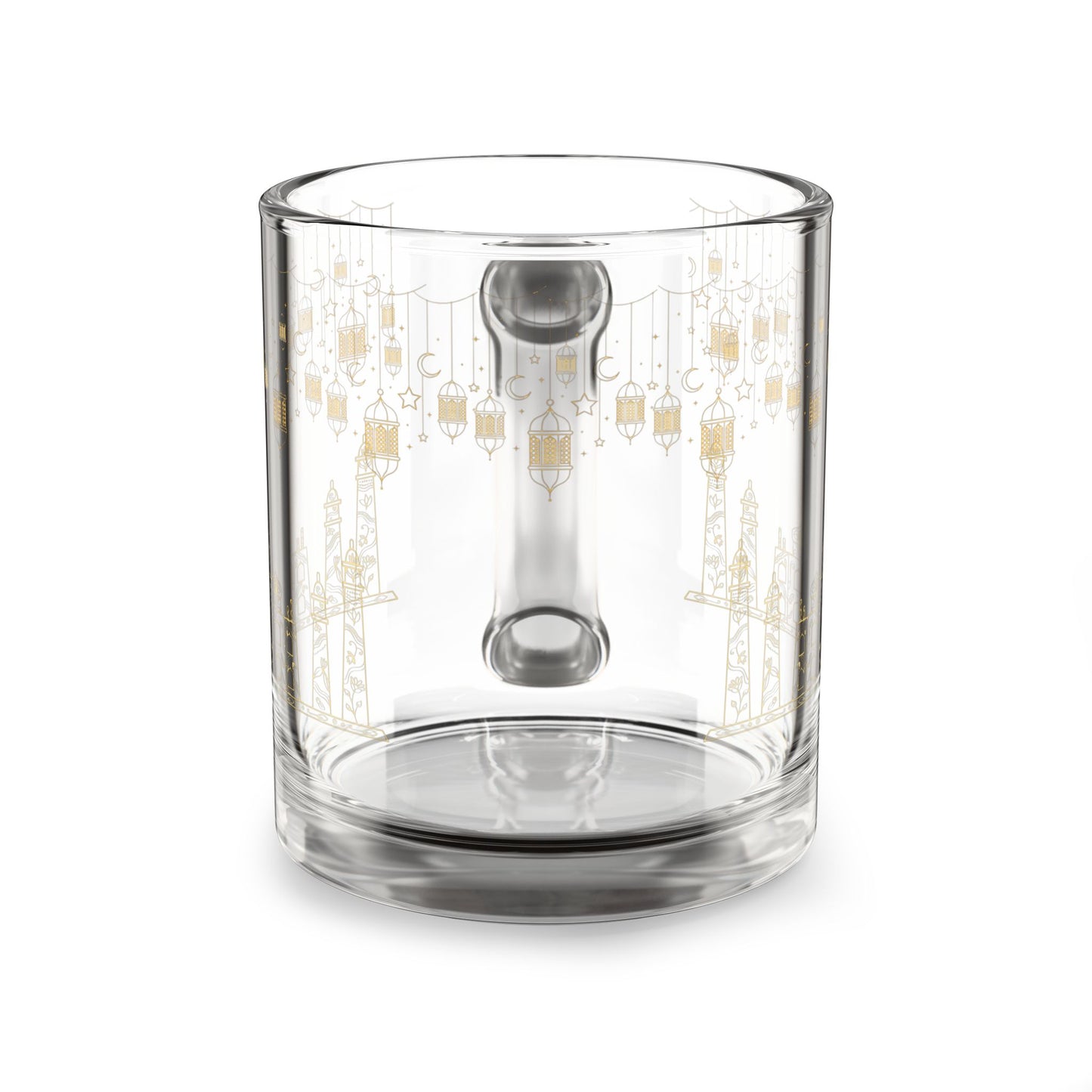 Ramadan Lantern Glass Mug - 10oz Decorative Coffee Cup