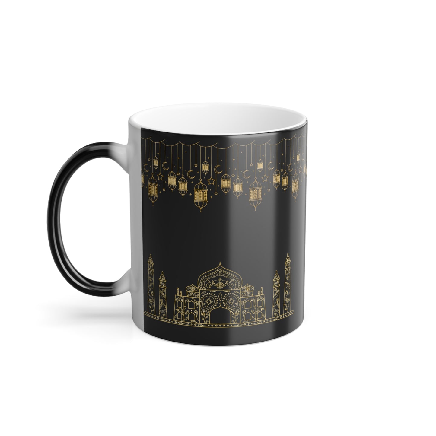 Mystical Color Morphing Mosque Mug - Lantern Design for Cozy Moments