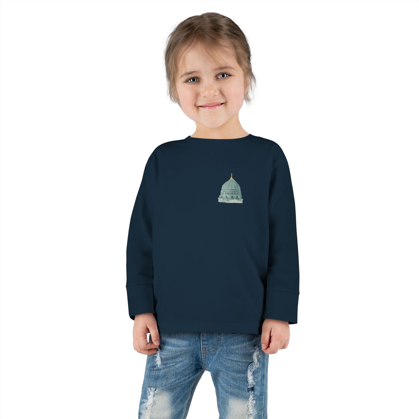 Madina Dome Toddler Long Sleeve Tee with Dome Design