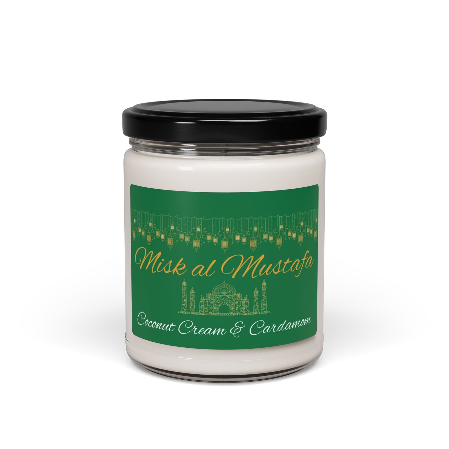 Misk al Mustafa Scented Soy Candle - 9oz Luxury Aromatherapy Candle for Relaxation and Home Decor