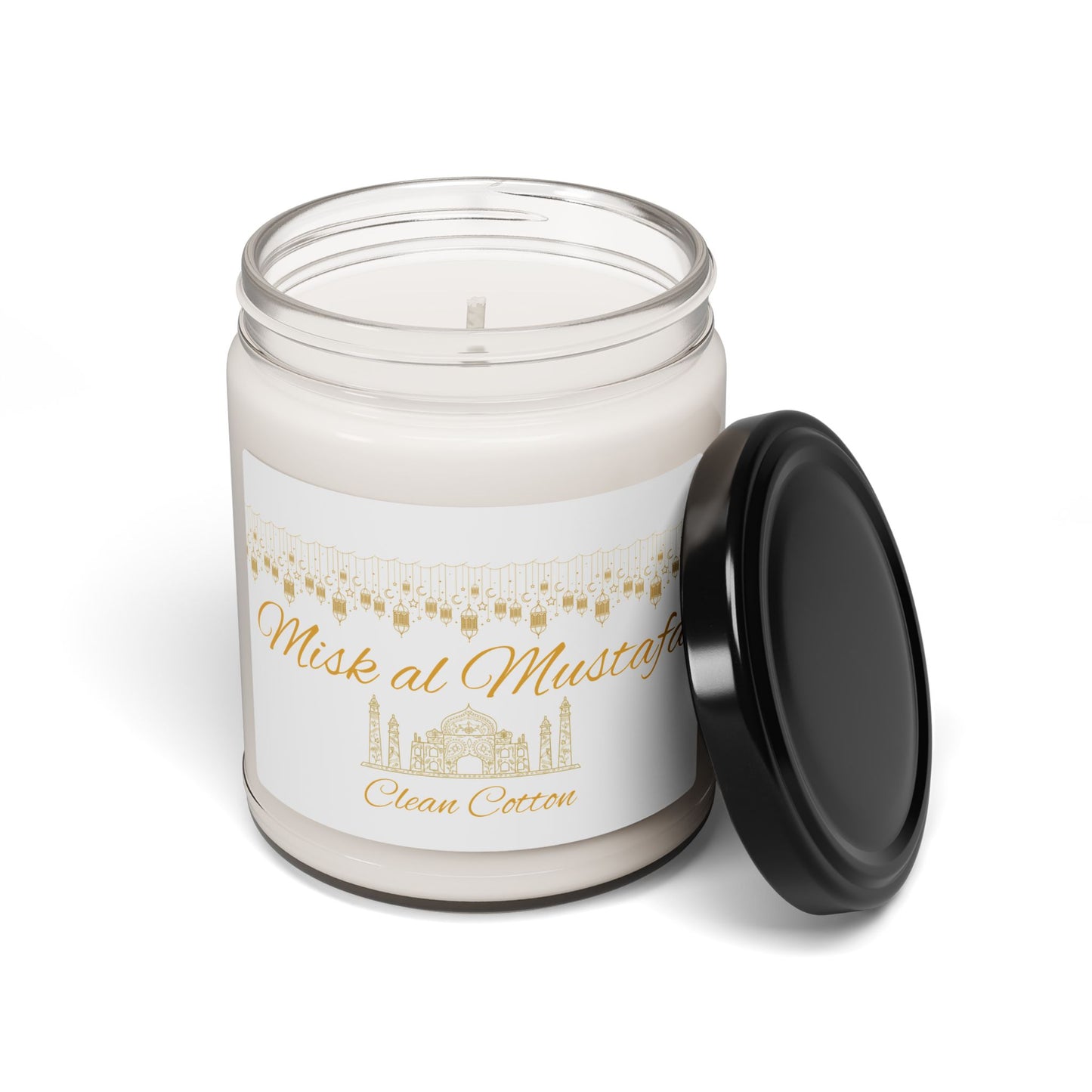 Misk al Mustafa Scented Soy Candle - 9oz Luxury Aromatherapy Candle for Relaxation and Home Decor