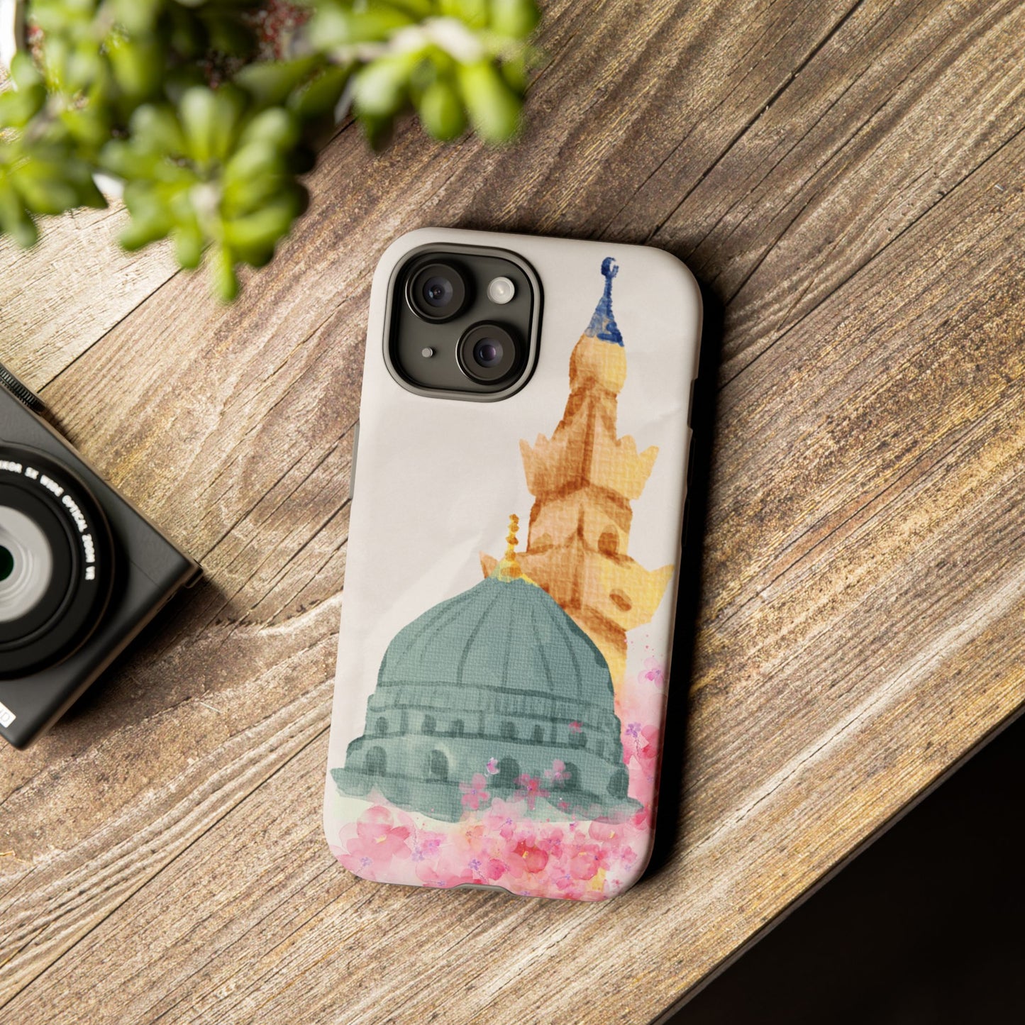 Watercolor Mosque Phone Case - Tough Cases for Creative Souls