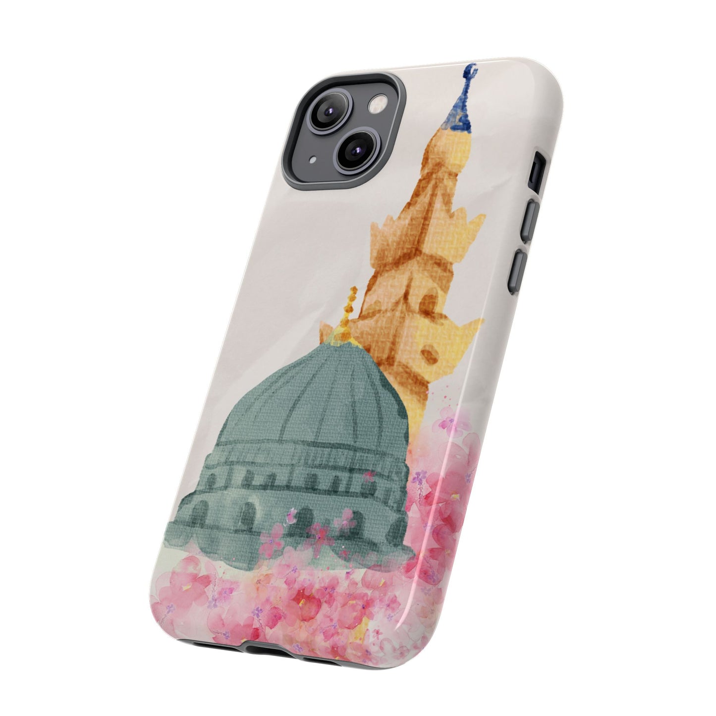 Watercolor Mosque Phone Case - Tough Cases for Creative Souls