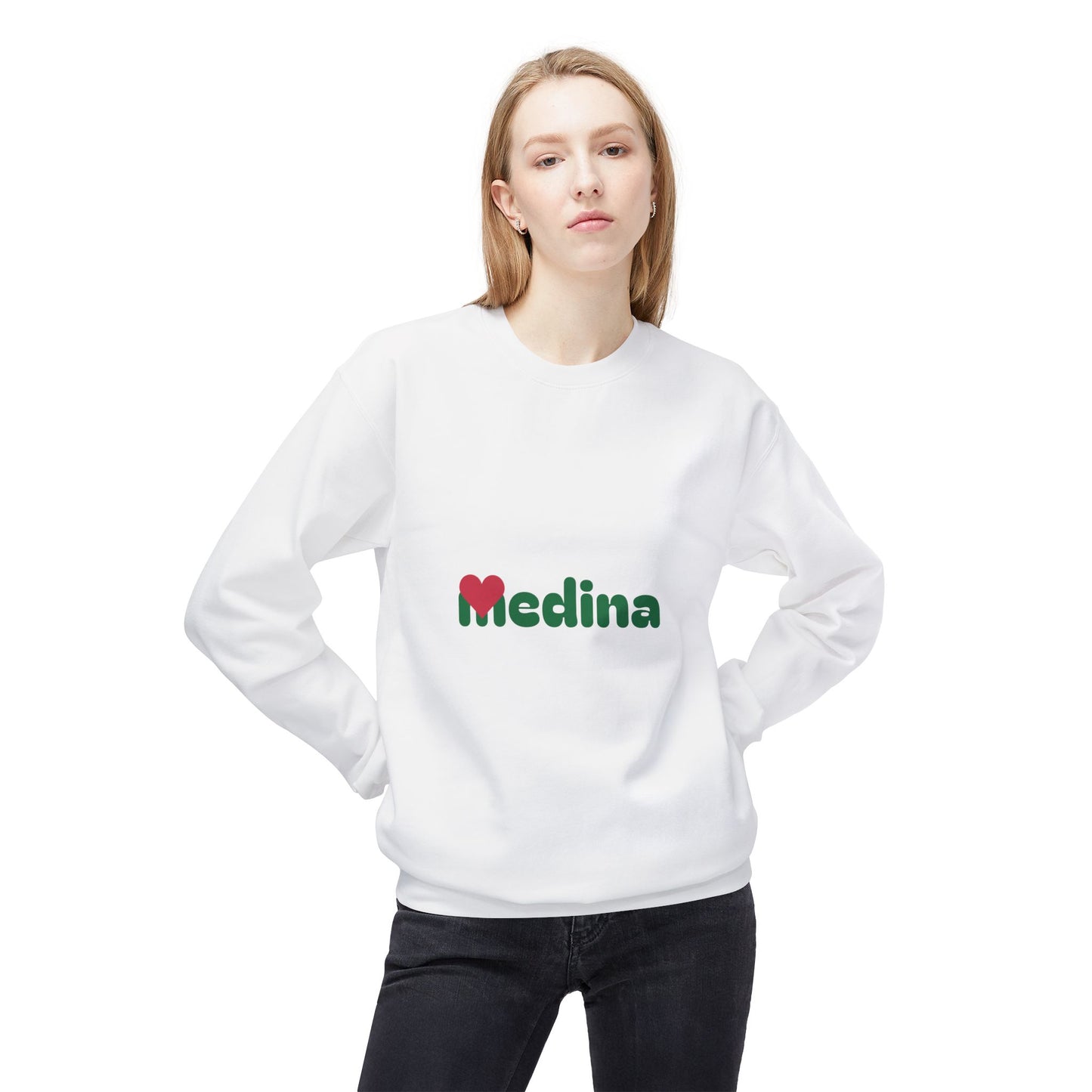 Medina Fleece Crewneck Sweatshirt - Cozy Unisex Style for Any Occasion
